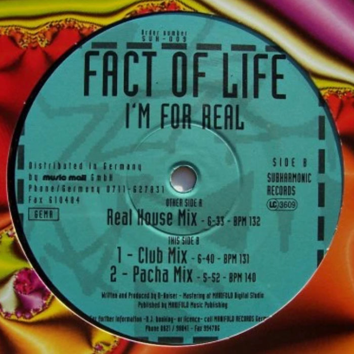 Fact Of Life - I'm For Real (Real House Mix)