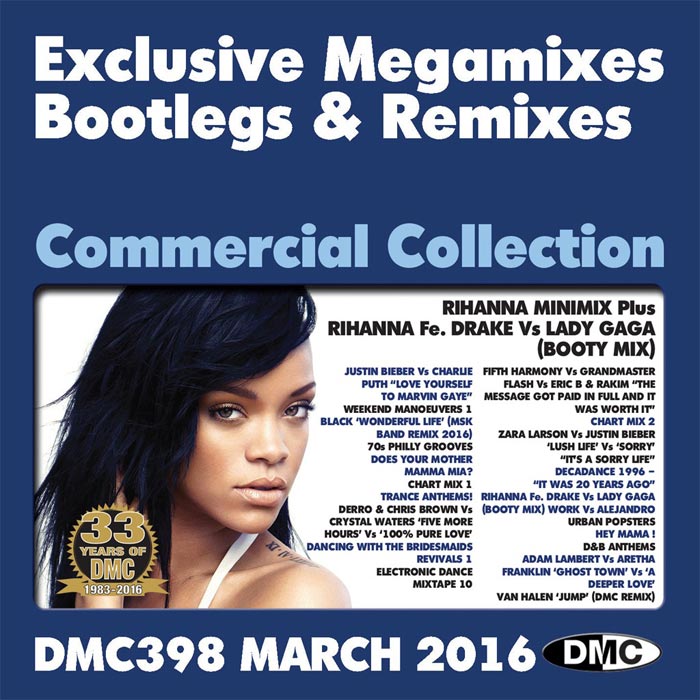 DMC Commercial Collection 398 March 2016: Exclusive Megamixes Bootlegs & Remixes [2016]