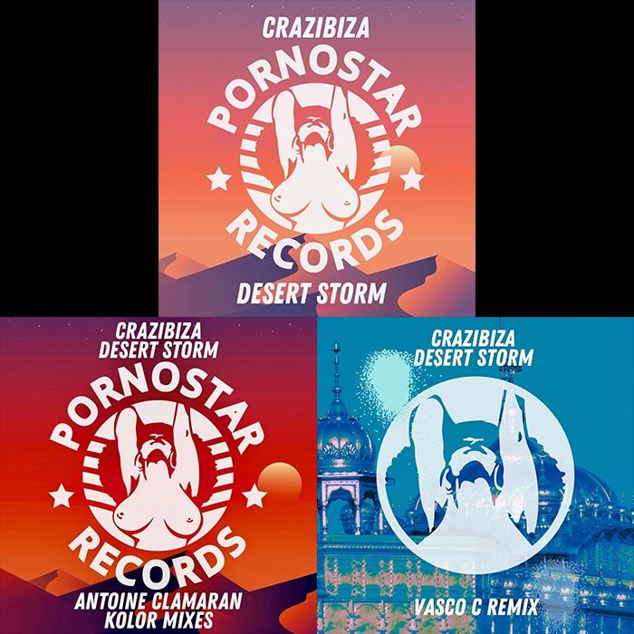 Crazibiza - Desert Storm (+Antoine Clamaran & Vasco C Remixes) [2018/2019/2023]