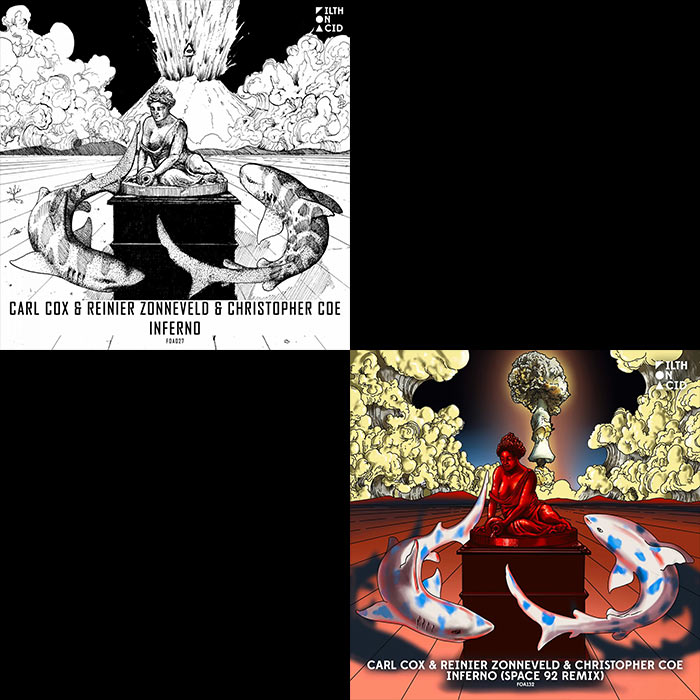 Carl Cox & Reinier Zonneveld & Christopher Coe - Inferno (+Space 92 Remix) [2018/2023]