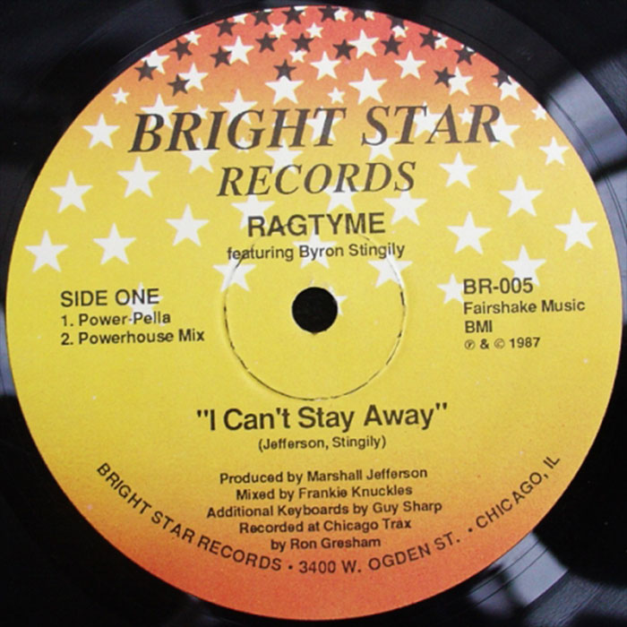 Ragtyme feat. Byron Stingily - I Can't Stay Away [1987]